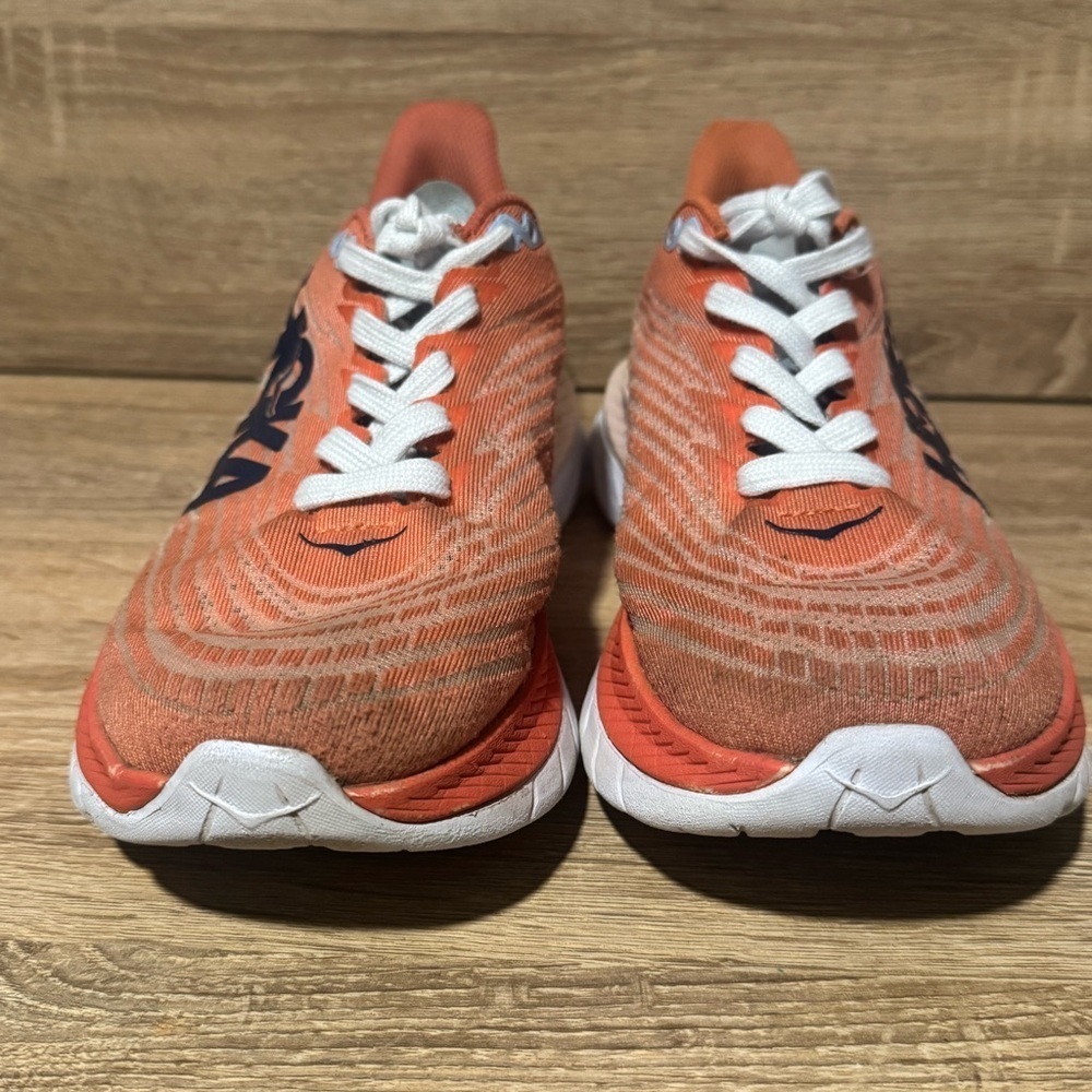 Hoka One One Mach 5 Women’s size 8 Running sneakers Orange Athletic gym Shoes 8B - Picture 10 of 11